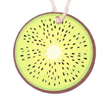 pop'sponge kiwi en cellulose avec cordon