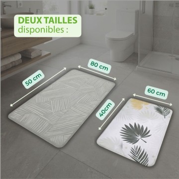 deux tailles tapis de bain