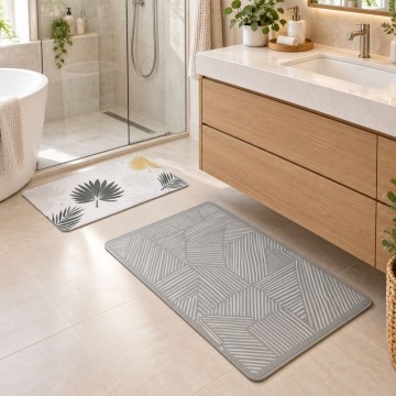 Tapis de bain deux coloris