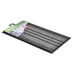 Tapis ultra absorbant 2-en-1 intérieur et extérieur - Liseré Vert