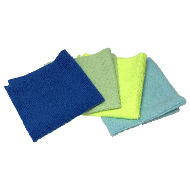 Chiffons antibactériens microfibre pour écrans (lot de 4) – Liseré Vert