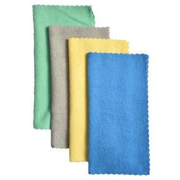 Chiffons En Microfibre De Nettoyage Professionnels Colorés Sur