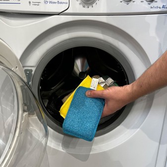 Mangi – Lot De 4 Éponges Lavables Réutilisables Microfibre Ultra-Absorbantes | L’Indispensable Écologique Pour Une Cuisine Propre Et Zéro Déchet !