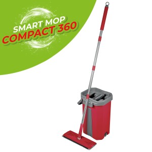 Balai serpillère & seau Smart Mop COMPACT 360° - Ingénieux & écologique