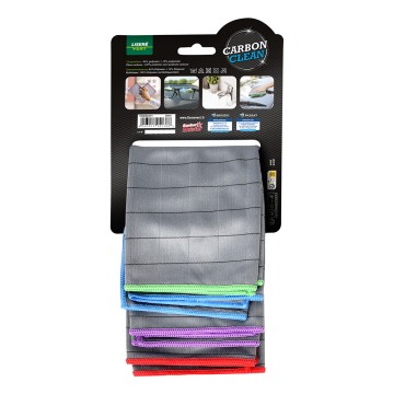 pack lot de 4 chiffons Carbon Clean