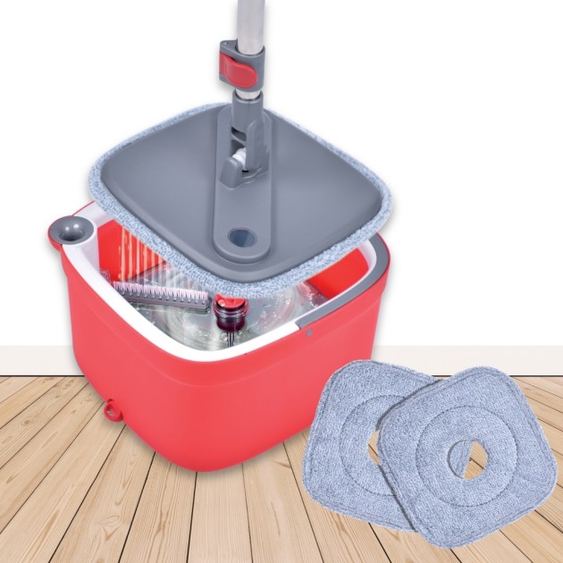 balai serpillère et seau auto essoreur Smart Mop Revolution